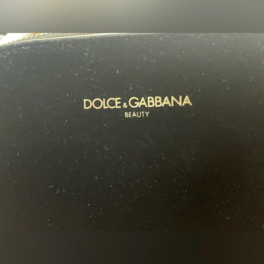 DOLCE & GABBANA BEAUTY BLACK VELVET NEW COSMETIC CASE